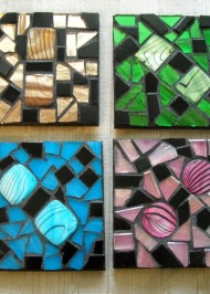 Mosaic coasters Multi Iridium