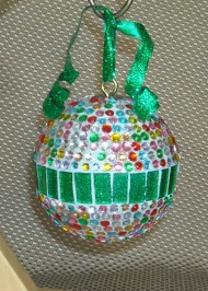 green-glitter-rhinestone-ornament